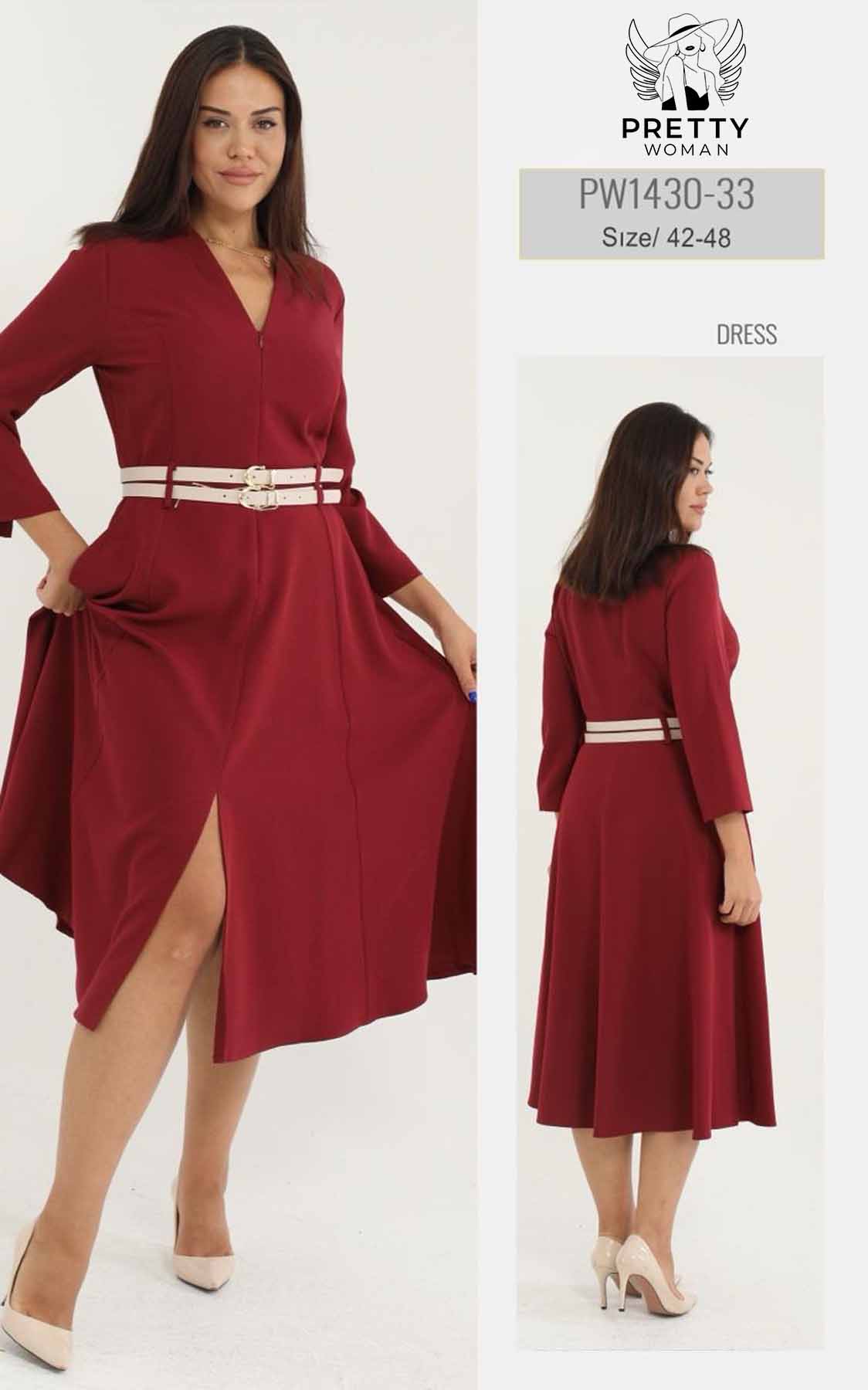 PW-1430 BÜYÜK BEDEN ELBİSE