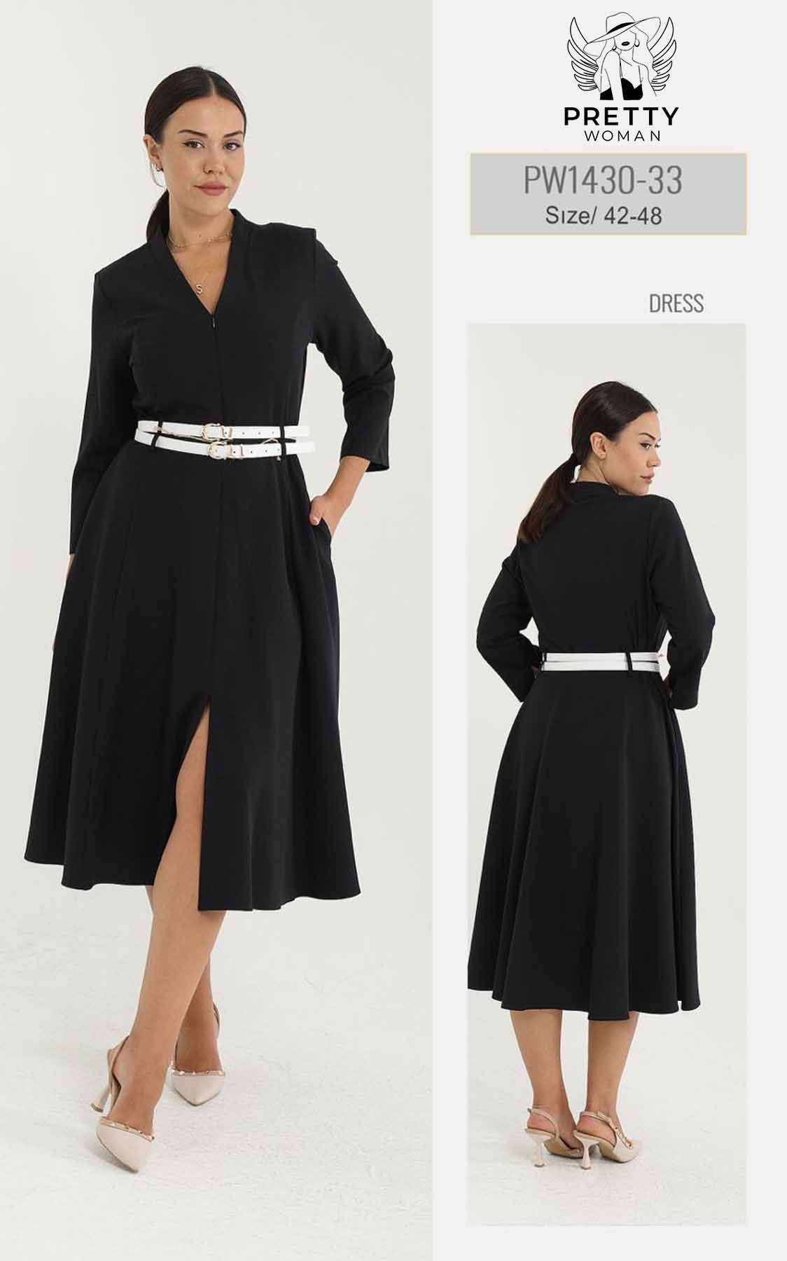 PW-1430 BÜYÜK BEDEN ELBİSE