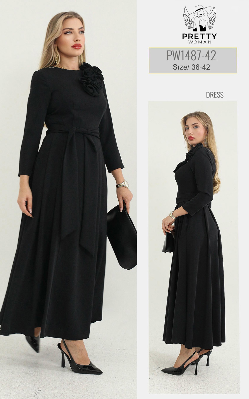 PW-1487 GÜNLÜK ELBİSE