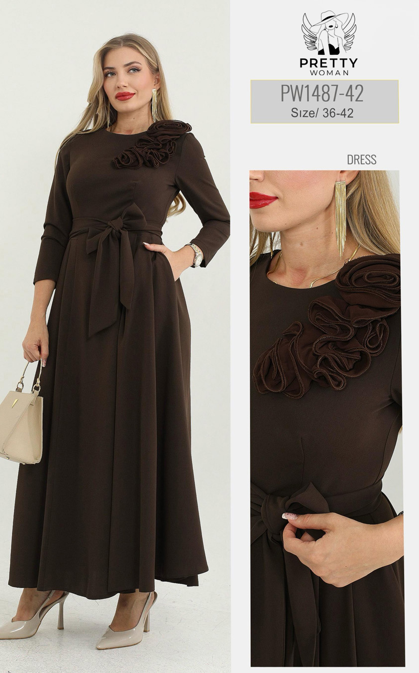 PW-1487 GÜNLÜK ELBİSE