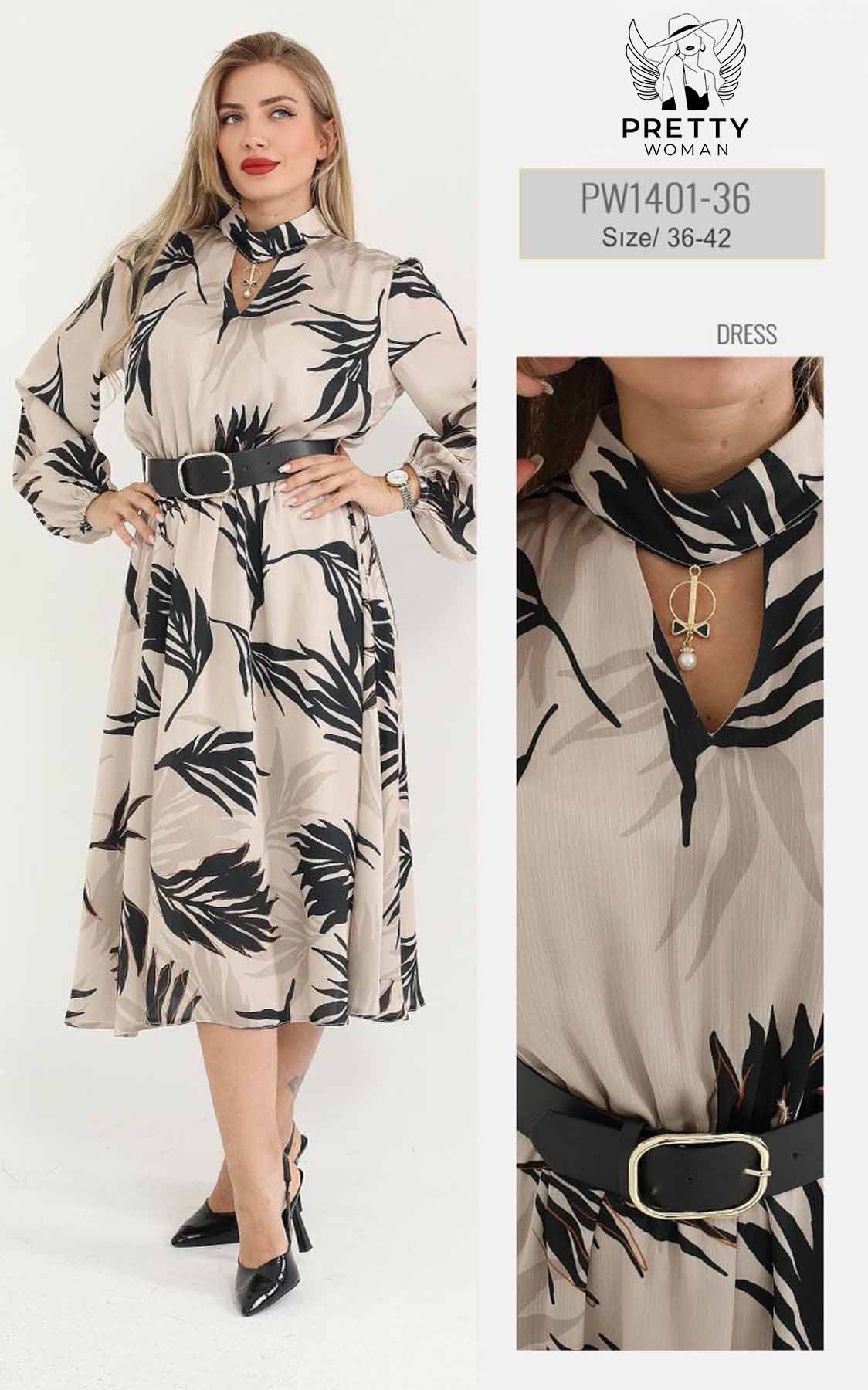 PW-1401 GÜNLÜK ELBİSE