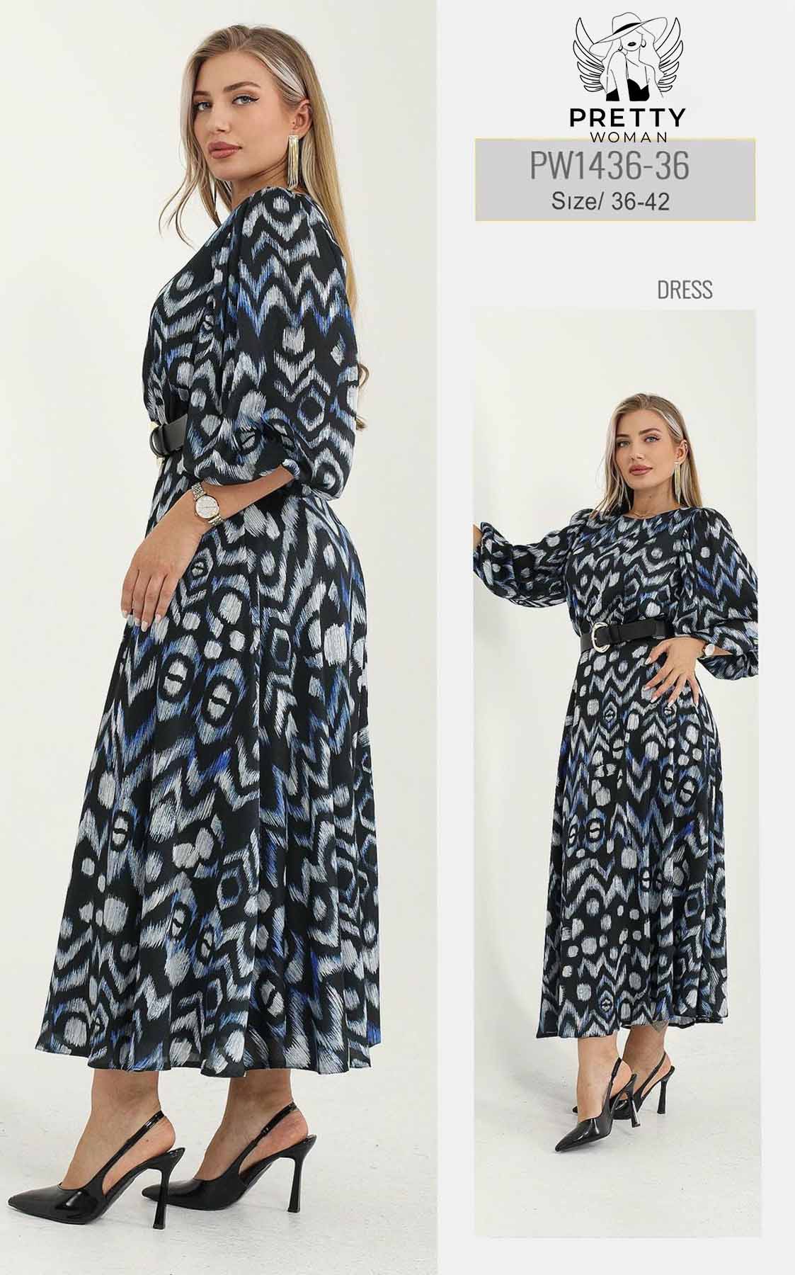 PW-1436 GÜNLÜK ELBİSE