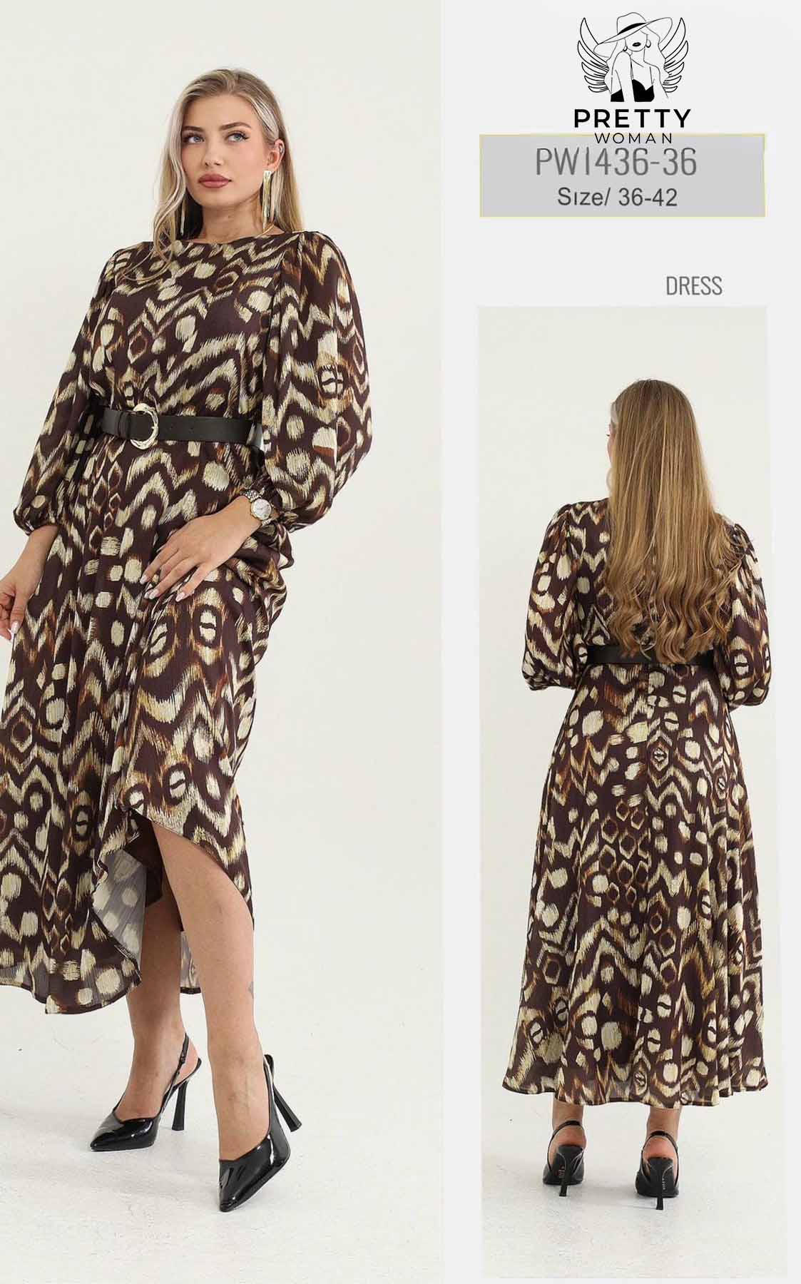 PW-1436 GÜNLÜK ELBİSE