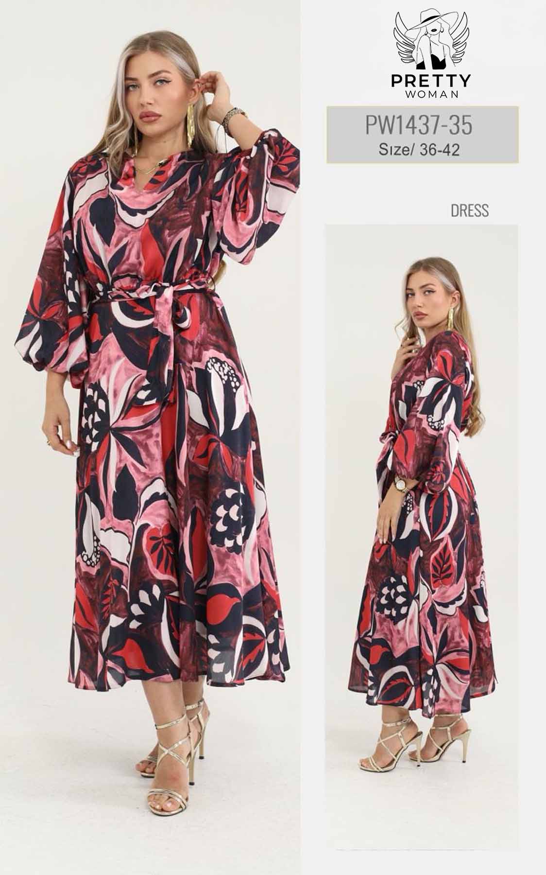 PW-1437 GÜNLÜK ELBİSE