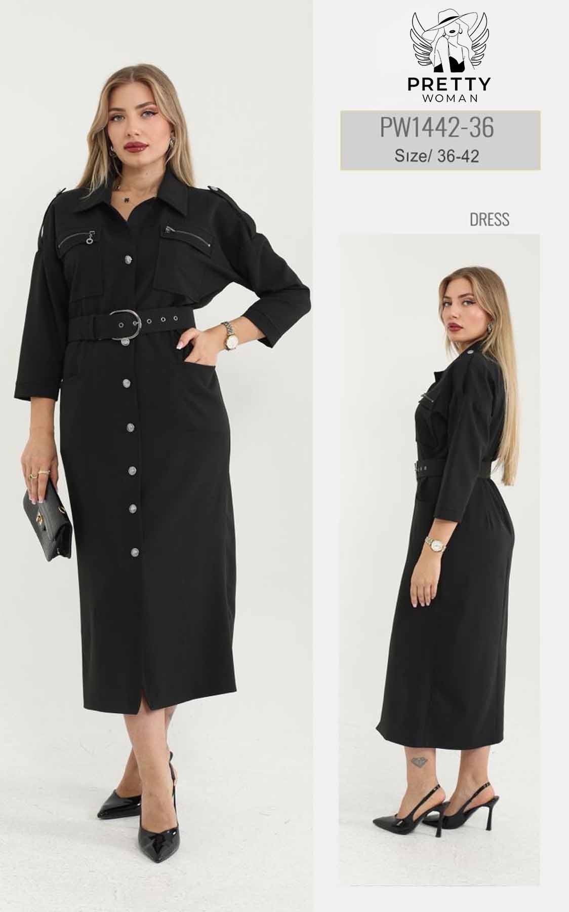 PW-1442 GÜNLÜK ELBİSE