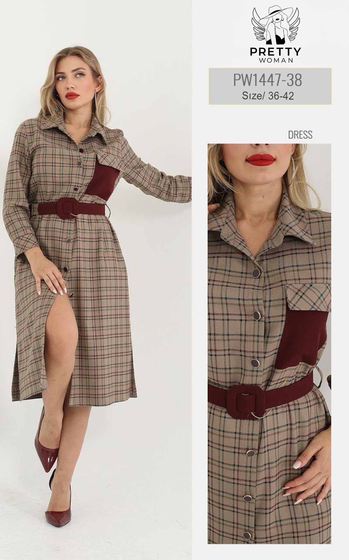 PW-1447 GÜNLÜK ELBİSE